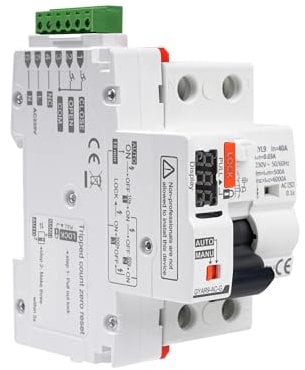 40A Salvavita con riarmo automatico Interruttore differenziale a riarmo automatico Differenziale riarmo automatico RCCB tipo AC con display 220V 2P riarmo automatico in modalità auto.
