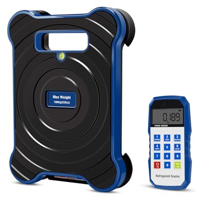 Balance de réfrigérant Bluetooth, balance numérique pour fréon avec télécommande portable, balance de charge de climatiseur sans fil haute précision, balance pour fréon CVC avec boîtier portable