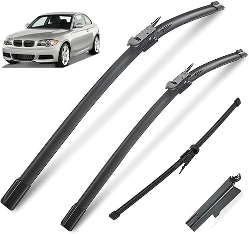 PANXUC Auto Scheibenwischer für BMW 1 Series E81 E87 116i 116d 118i 118d 120i 120d 123d 130i 2004-2010, Windschutzscheibe Scheibenwischerblätter Wischerblätter Wischblatt Satz Ersatz Wischerarm