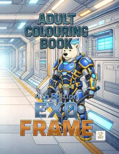 Adult colouring book: Exo frame