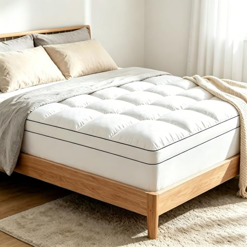 Matratzentopper 140x200cm, Ultraweich Matratzenauflage Hypoallergene | 1000g/m² Matratzen Topper, Maschinenwaschbarer Bezug