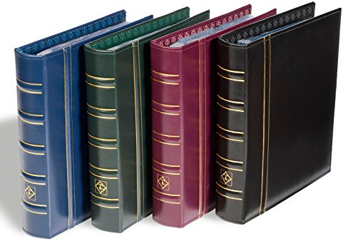 Leuchtturm 307682 Münzalbum Optima Classic - Hochwertiger Ringbinder zum Münzen sammeln und selber Gestalten - schwarz