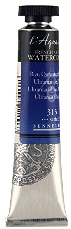 SENNELIER L'Aquarelle French Watercolor, 21ml Tube, S2 Ultramarine Deep