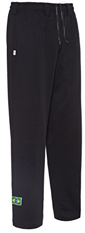 Authentische Brasilianische Capoeira Kampfsport Unisex Hosen (Schwarz) - M