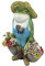 Design Toscano Buckets, der Gärtnerfrosch, Gartenfigur, Kunstharz, Mehrfarbig, 15 x 29 x 44.5 cm