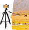 Fotopro X1 DIGI-3400 Kompaktstativ mit 4 3-Achsen-Kugelgelenken, mit Smartphone Adapter (SJ-85) und Adapter für Actionkamera (GA-1)