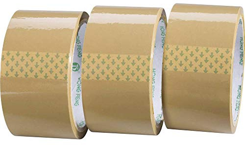 TOOLCRAFT 1564081 Verpackungsklebeband, braun, 50 m x 48 mm, 3 Stück
