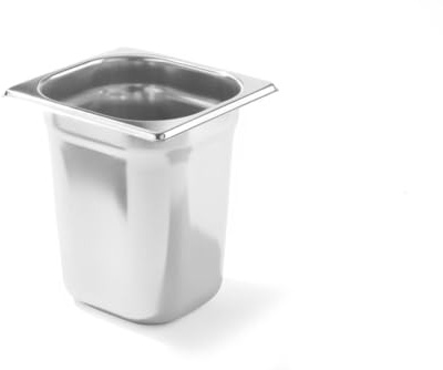 HENDI Gastronormbehälter, sehr robust, 3,4L, GN 1/6, (H) 200mm, Edelstahl | Geeignet für Chafing Dishes, Bain-marie, Backöfen, Gefrierschränke, temperaturbeständig von -40° bis 300°C, 176x162mm