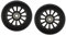 2 Rollen Set 100mm, Schwarz