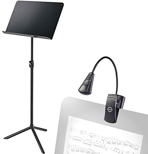 K&M 11930 Orchester Notenpult + Flexlight Notenpult Leuchte