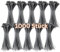 Gocableties 1.000 fascette stringicavo, in nylon, 150 mm x 3,6 mm, confezione da 15,2 cm, colore: Argento/Grigio