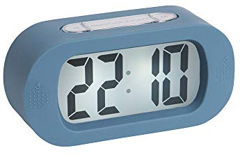 Karlsson Wecker Gummy - Blau - 14x7x5cm - Rechteck - Silikon - Wecker für Schlafzimmer