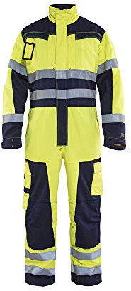 Blaklader 637815143389D112 Multinorm Overall, High Vis Gelb/Marineblau, Größe D112