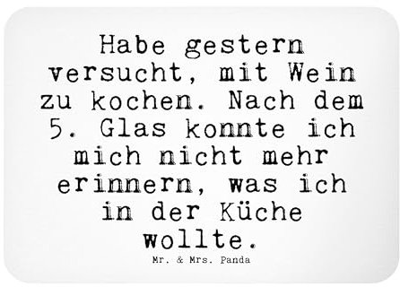 Mr. & Mrs. Panda Magnet Habe gestern versucht, mit... - Geschenk, Kochen, Pinnwandmagnet, Kühlschrank Dekoration, Souvenir Magnet, Wein, Spruch