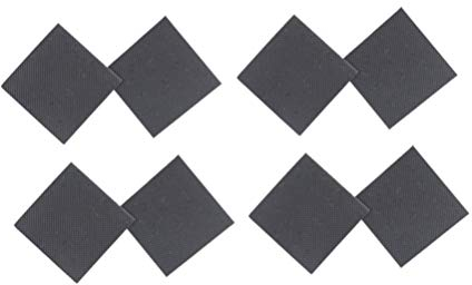 SUPVOX 4 paia di cuscinetti per scarpe antiscivolo impugnature per scarpe autoadesive impugnature per scarpe antiscivolo in gomma adesivi taglia l nero