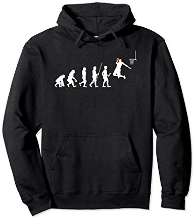 Lustiger Basketball Evolution Pullover Hoodie