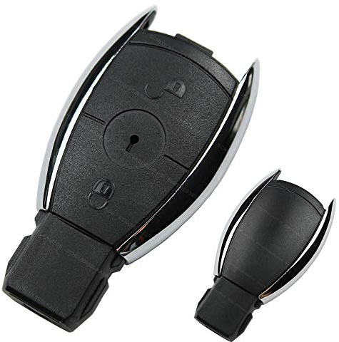 Auto Schlüssel Funk Fernbedienung 1X Gehäuse 2 Tasten kompatibel für Mercedes Benz W169 C169 W203 S203 W204 S204 CL203 CL204 W210 S210 W211 S211 W212 S212 C208