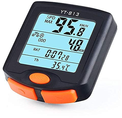 SANWAN - Wireless LCD Digital Bike Speedometer Odometer Waterproof Bike Computer Bicycle Accessories with Backlight