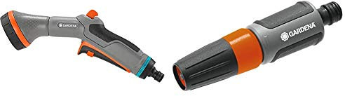 Pistolet d'Arrosage et de Nettoyage Comfort de Gardena : Pulvérisateur pour un Nettoyage et un Arrosage Parfaits & Lance d'Arrosage et Nettoyage de Gardena : Lance à Jet Réglable en Continu