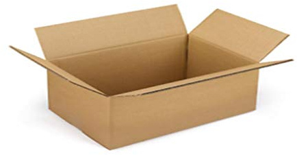 50 Stück Versandkartons Wellpappe Schachtel aus Karton einwellig unbehandelt 40 x 30 x 10 cm
