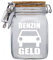 Spardose Benzin Geld Geschenk Idee Transparent L