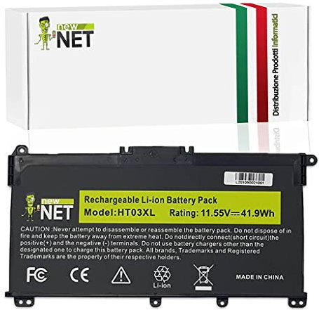 new net - Batteria [ 11.55V ] Compatibile con HP Pavilion 15-DW1057NL 15-DW1057UR 15-DW1058UR 15-DW1059NL 15-DW1059UR 15-DW1060UR 15-DW1067NL 15-DW1069NL 15-DW1071NL 15-DW1073NL 15-DW1074NL