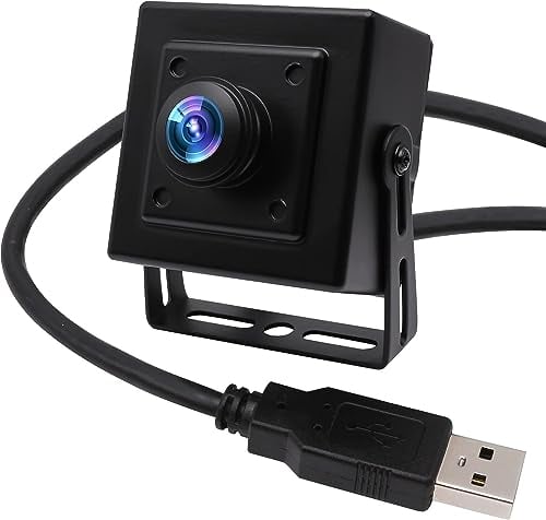 Svpro Caméra USB Fisheye 8 MP 180 degrés ultra grand angle Webcam haute résolution 3264 x 2448 USB avec boîtier en aluminium pour l'industrie et les ordinateurs PC