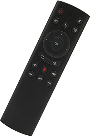 Drahtlose Sprachfernbedienung, G20S Bluetooth Fernbedienung, Tasten Fernbedienung Sprachsuch-Fernbedienung Einseitiges IR-Lernen mit 6-Achsen-Gyroskop Für TV Box Projektor Computer(G20S mit Gyroskop)