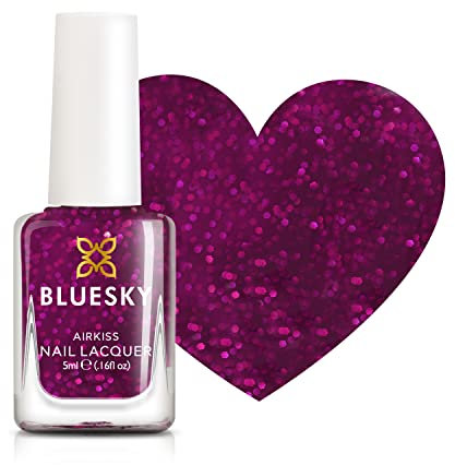 BLUESKY Kids Nail Varnish, All That Glitters, Pink, Easy Peel-off, Non-Toxic, Water-Based, Odour-Free Nail Polish for Kids, 5 ml