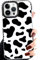 Abbery HandyHülle für iPhone 14 Pro Max Hülle Kuh Muster Kuhflecken Schwarz Weiß Motiv Durchsichtig Mit Design Weiche Transparent Silikon Süß Mädchen Frauen Stoßfeste Anti-Kratzer Schutzhülle