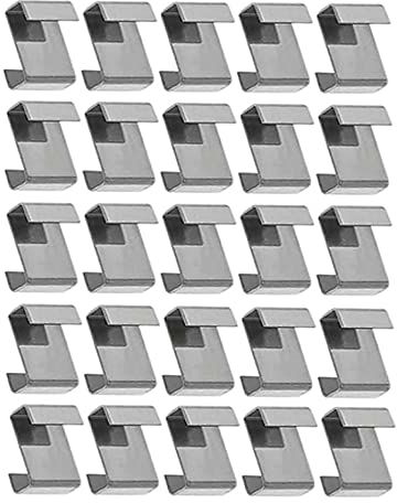 Lot de 50 clips en forme de Z en acier inoxydable pour serre en aluminium et polycarbonate