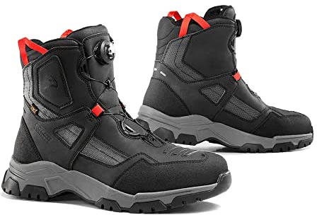 FALCO Arrakis Stivali da moto impermeabili (Black,44)