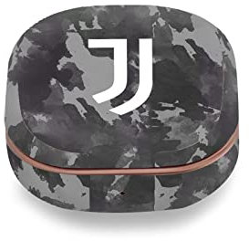 Head Case Designs Offizielle Juventus Football Club Monochromes Verspritztes Logo Kunst Vinyl Haut Aufkleber Abziehbild Abdeckung kompatibel mit Buds Live/Buds Pro / Buds2