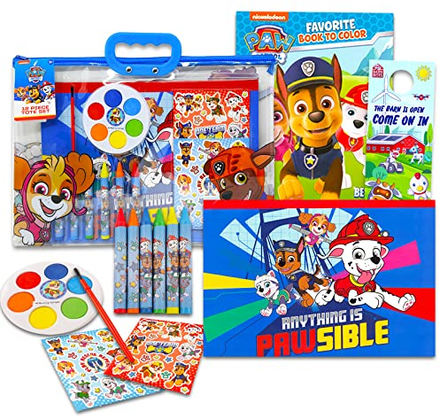 Paw Patrol Mal- und Aktivit ts-Set B ndel mit Paw Patrol Malbuch, Aufklebern, Farbe, Aktivit ten und mehr | Paw Patrol Kunst-Set f r Kinder, Jungen, M dchen