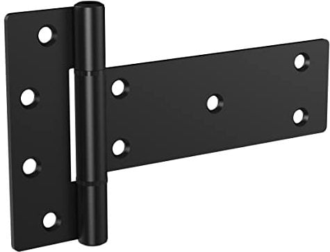 National Hardware Bisagra industrial en T N166-035 de 6 pulgadas en puerta negra
