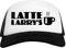 Vintage Curb Your Latte Larry's Weiß Schwarz Unisex Baseball Cap White Black