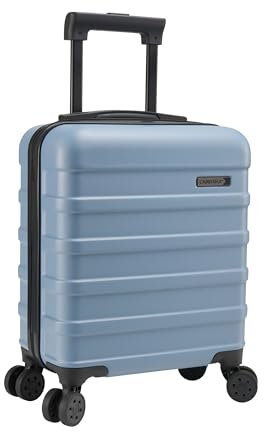 Cabin Max Anode 30L 45x36x20 cm Handgepäck Koffer – leicht, Hartschale, 4 Räder, Leichtes Handgepäck geeignet für Easyjet unter dem Sitz (Elemental Blau 45 x 36 x 20 cm)