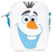 Disney Bag Crossbody Frozen Olaf Smiling Face Character Close Up White Vegan Leather, Weiss/opulenter Garten, 8.25 x 6.5