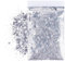 MHDUYEG 50g Silber Glitzerpulver Pailletten Glitter Pulver Glitzer Basteln Pailletten zum Basteln Glitzer für Gesicht Makeup Glitzerpuder für Musik Festival, Masquerade, Party
