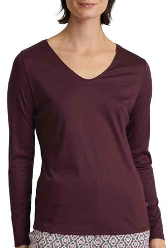 CALIDA Favourites Langarmshirt, V-Neck Damen, aus 100% Supima-Baumwolle