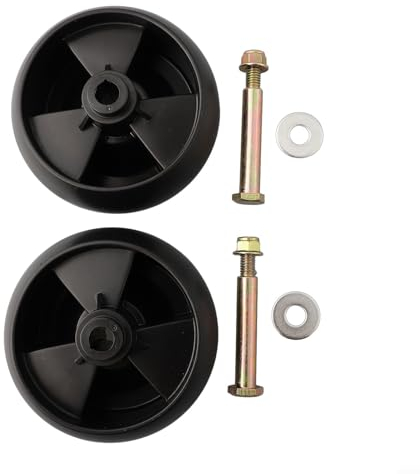 Rasenmäher-Deckräder, 2 Stück, 12,7 cm Deckräder, für Rover Rasenmäher 734-04155, verbessern die Leistung und verlängern die Lebensdauer