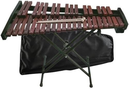 37 Note Glockenspiel Xylophone Glockenspiel Xylophone Percussion Kit for Adult Beginner Students with Adjustable Stand and Gig Bag