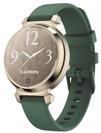 Wigento Für Garmin Lily 2 hochwertiges Silikon Armband Watch Ersatz Arm Band Dunkelgrün