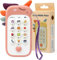 Felly Spielzeug 1 Jahr Babyhandy, Baby Telefon ab 6 9 Monate, Lernspaß Smart Phone mit Liedern Geräuschen Wörter Sätze und Blinkenden Lichtern, Kinder Spielzeug Geschenk 1 Jahr Mädchen Junge(Rosa)