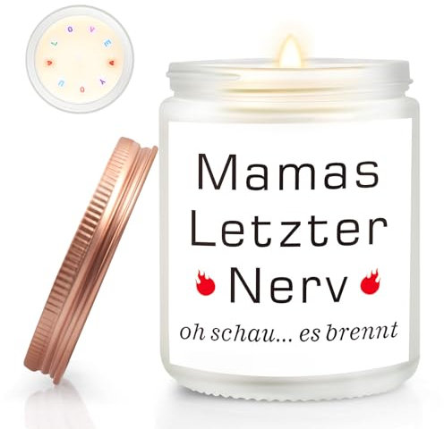 Mama Geschenk Weihnachten - Lavendel Duftkerze Mutter Geschenke für Mama Weihnachten Muttertag Geburtstag, Geburtstagsgeschenk Muttertagsgeschenk Weihnachtsgeschenke für Mama Kerze
