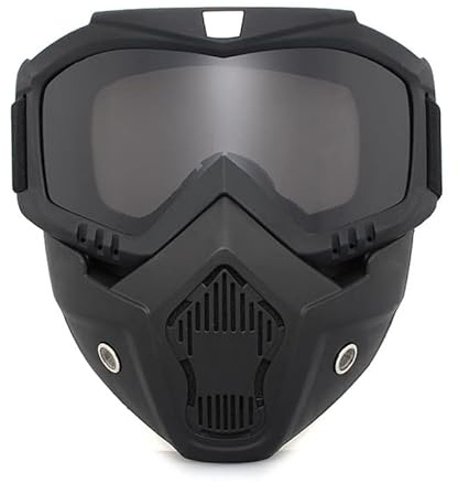 YouXiaor Motorradbrille Abnehmbare, Motocross Brille Motorrad Schutzbrille Staubschutz Brille Gesichtsmaske Winddicht Helm Nebelfest Winddicht Reiten Sonnenbrille Dirtbike Motocross