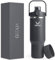 GEDUX 1000ml Edelstahl Tumbler mit Griff und Strohhalm, Vakuumisolierte Wasserflasche mit 2-in-1 Deckel (Schluckdeckel/Straw Deckel) und Silikonboden