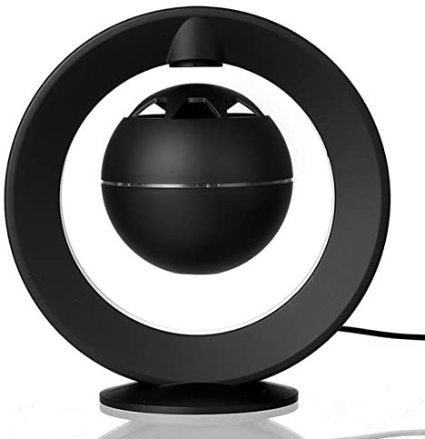 XIKDJ Magnetic Levitation Bluetooth Speaker, Wireless Floating Speaker, Night Light Speaker, 360° Rotating Music, Automatic Protection When Power Off.