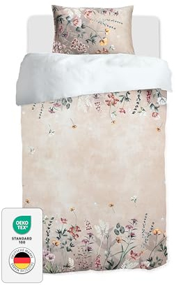 jilda-tex Premium Satin-bettwäsche Verschiedene Designs (Florence, 135x200 cm)