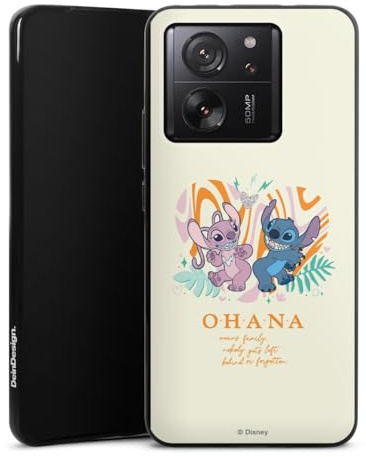 DeinDesign Silikon Hülle kompatibel mit Xiaomi 13T Case schwarz Handyhülle Lilo & Stitch Offizielles Lizenzprodukt Disney